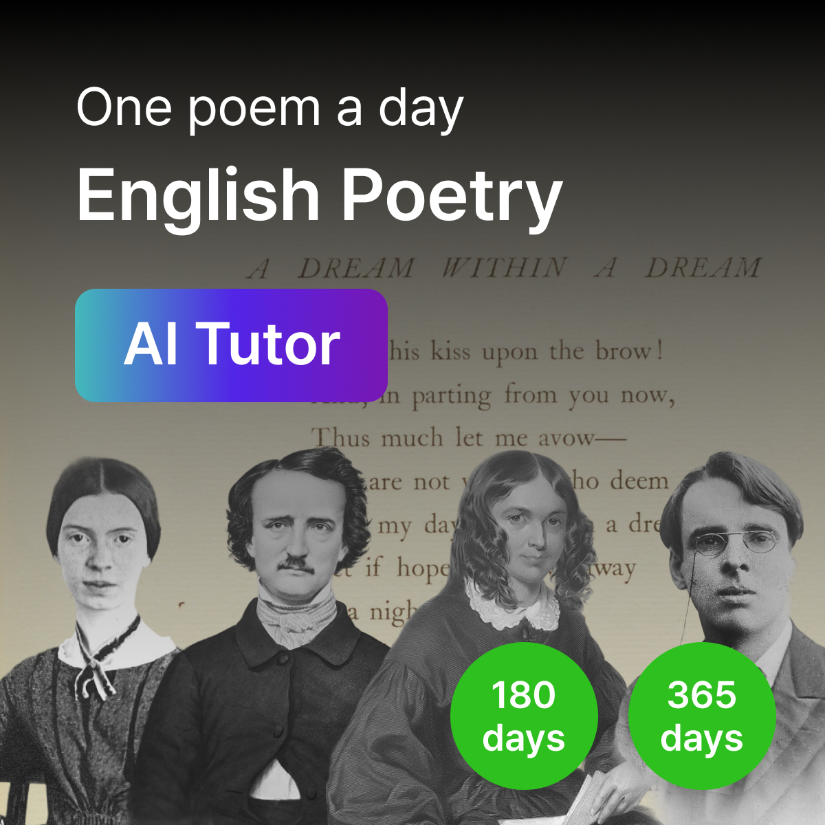 [WhatsApp] Poesia em inglês diária + Tutor de IA