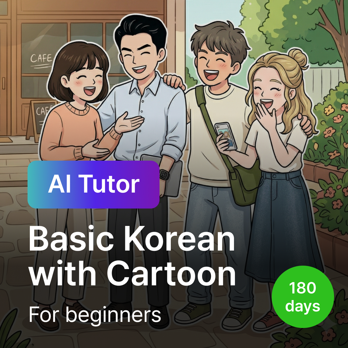 [WhatsApp] Coreano Básico Diário + Tutor de IA