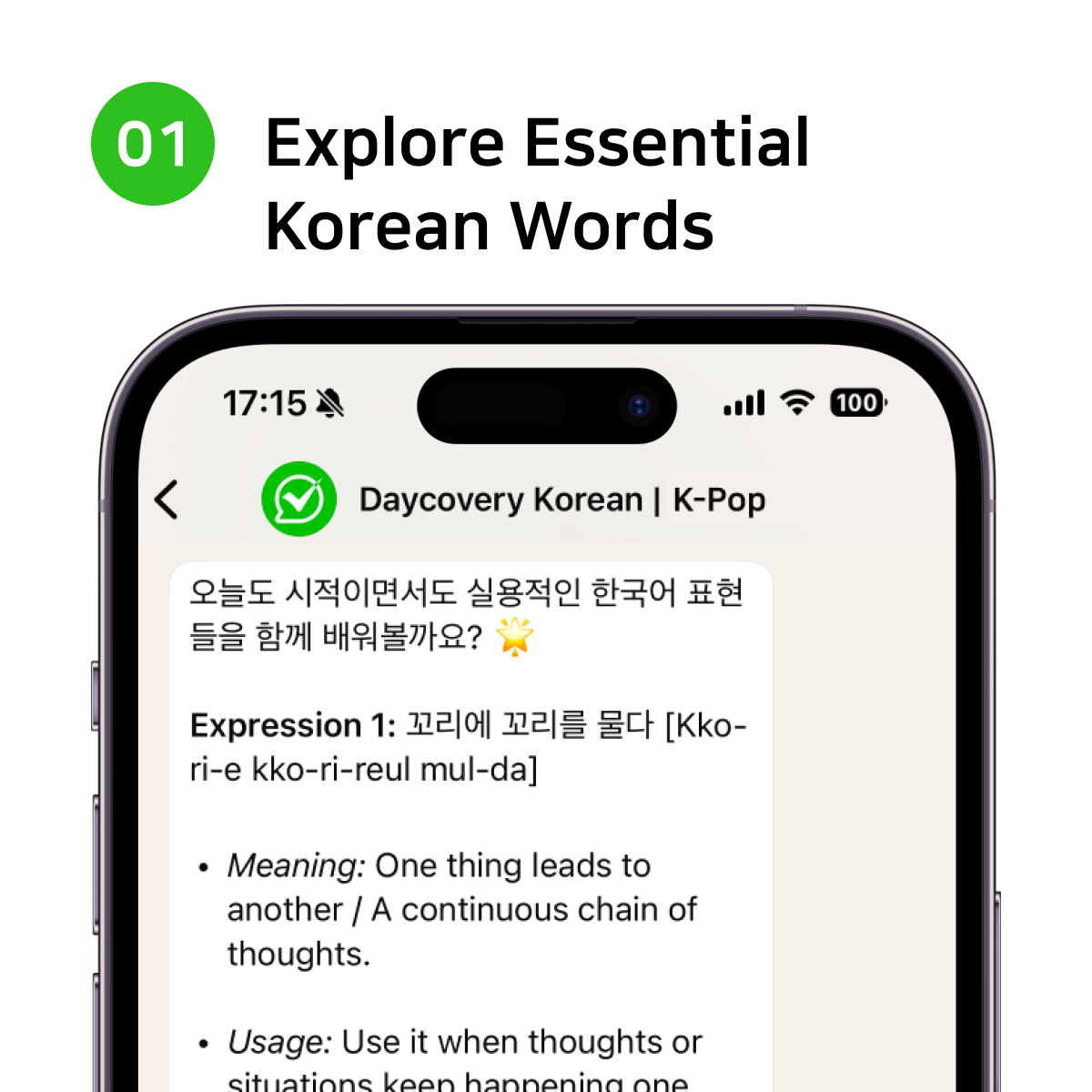 [WhatsApp] Daily Korean with K-Pop